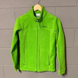 Columbia Bright Green Full-Zip Fleece